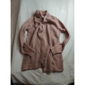 A.IDA Cardigan Sweater Womens S Wool Blend Minimalist Quiet Luxury Italy Made
